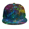Abstract Colorful Galaxy Space Print Snapback Cap