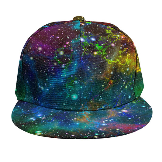 Abstract Colorful Galaxy Space Print Snapback Cap