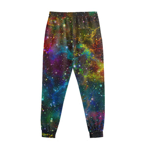 Abstract Colorful Galaxy Space Print Sweatpants