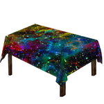 Abstract Colorful Galaxy Space Print Tablecloth