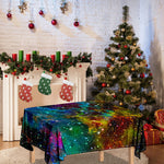 Abstract Colorful Galaxy Space Print Tablecloth