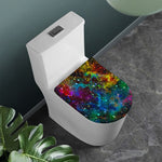 Abstract Colorful Galaxy Space Print Toilet Lid Cover