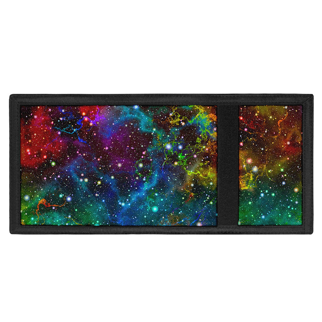 Abstract Colorful Galaxy Space Print Trifold Wallet