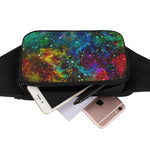 Abstract Colorful Galaxy Space Print Waist Bag