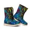 Abstract Colorful Galaxy Space Print Winter Boots