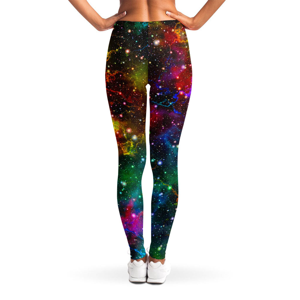 Abstract Colorful Galaxy Space Print Women's Leggings