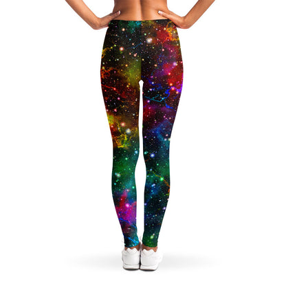 Abstract Colorful Galaxy Space Print Women's Leggings