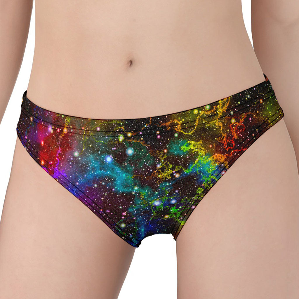 Abstract Colorful Galaxy Space Print Women's Panties