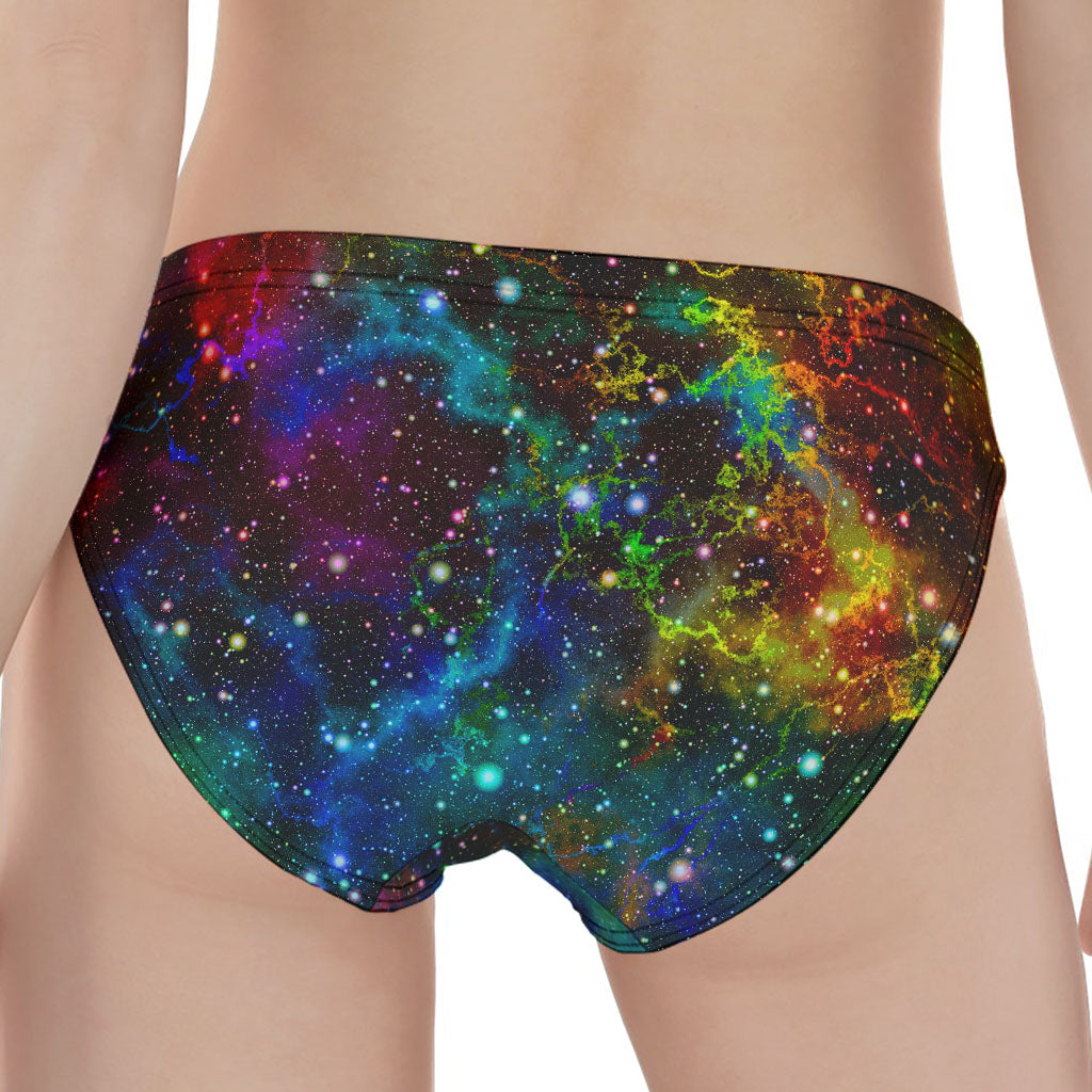 Abstract Colorful Galaxy Space Print Women's Panties