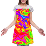 Abstract Colorful Liquid Trippy Print Adjustable Apron