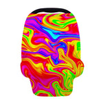 Abstract Colorful Liquid Trippy Print Baby Seat Cover