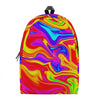 Abstract Colorful Liquid Trippy Print Backpack