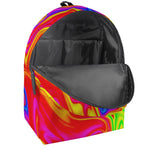 Abstract Colorful Liquid Trippy Print Backpack