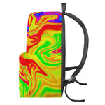 Abstract Colorful Liquid Trippy Print Backpack