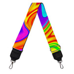 Abstract Colorful Liquid Trippy Print Bag Strap