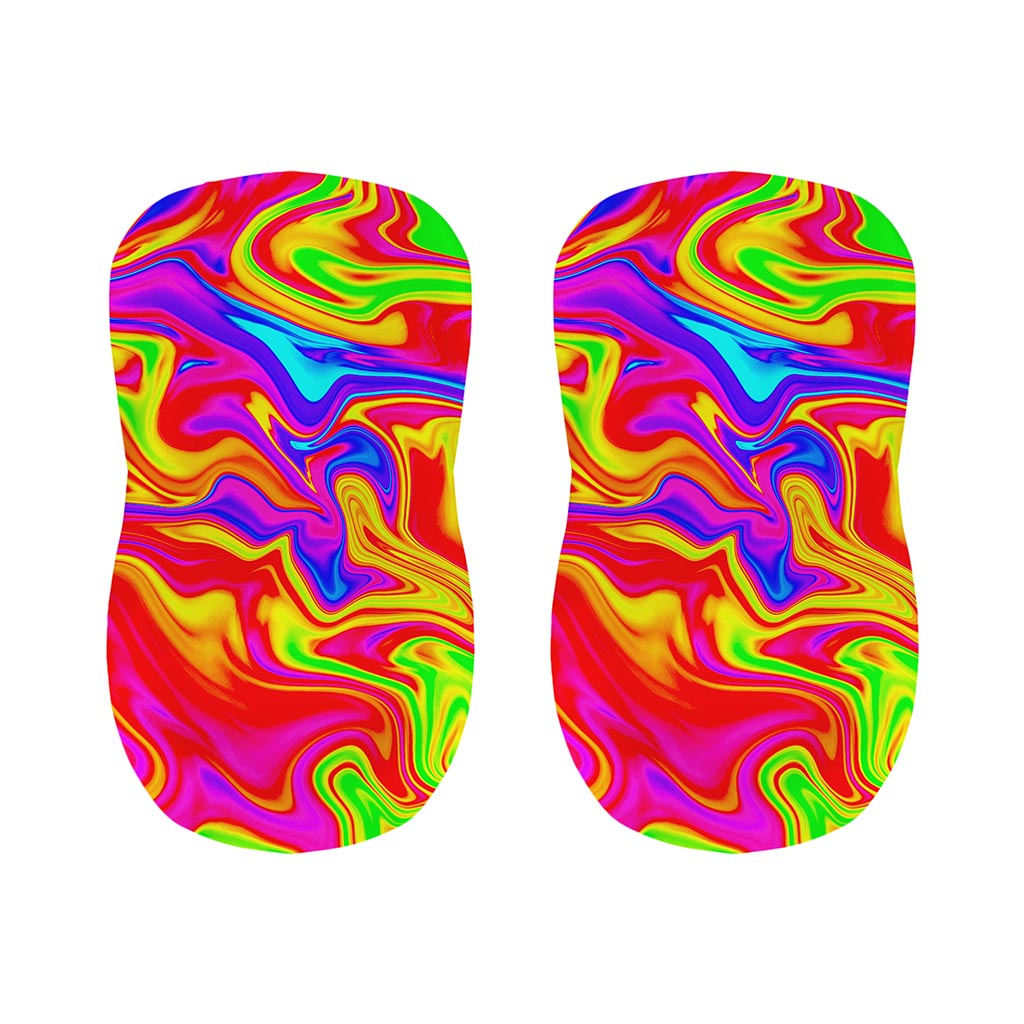 Abstract Colorful Liquid Trippy Print Bar Stool Covers