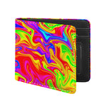 Abstract Colorful Liquid Trippy Print Bifold Wallet