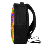 Abstract Colorful Liquid Trippy Print Casual Backpack