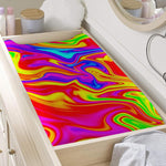 Abstract Colorful Liquid Trippy Print Changing Pad Cover