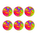 Abstract Colorful Liquid Trippy Print Coaster Set