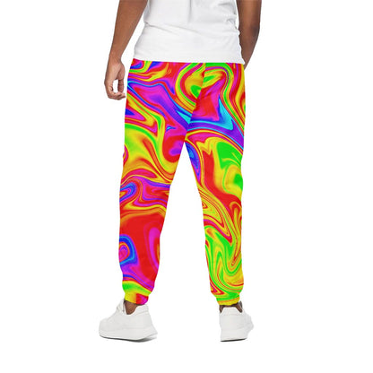 Abstract Colorful Liquid Trippy Print Cotton Pants