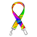 Abstract Colorful Liquid Trippy Print Dog Seat Belt