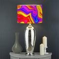 Abstract Colorful Liquid Trippy Print Drum Lamp Shade