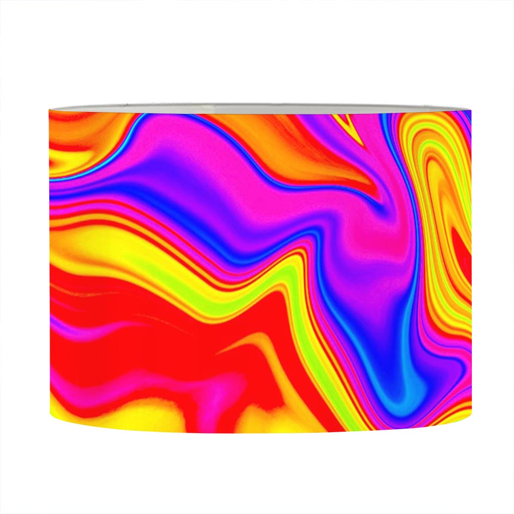 Abstract Colorful Liquid Trippy Print Drum Lamp Shade