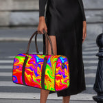 Abstract Colorful Liquid Trippy Print Duffle Bag