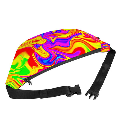 Abstract Colorful Liquid Trippy Print Fanny Pack