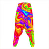 Abstract Colorful Liquid Trippy Print Hammer Pants