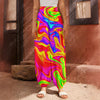 Abstract Colorful Liquid Trippy Print Harem Pants