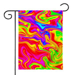 Abstract Colorful Liquid Trippy Print House Flag