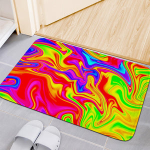 Abstract Colorful Liquid Trippy Print Indoor Door Mat