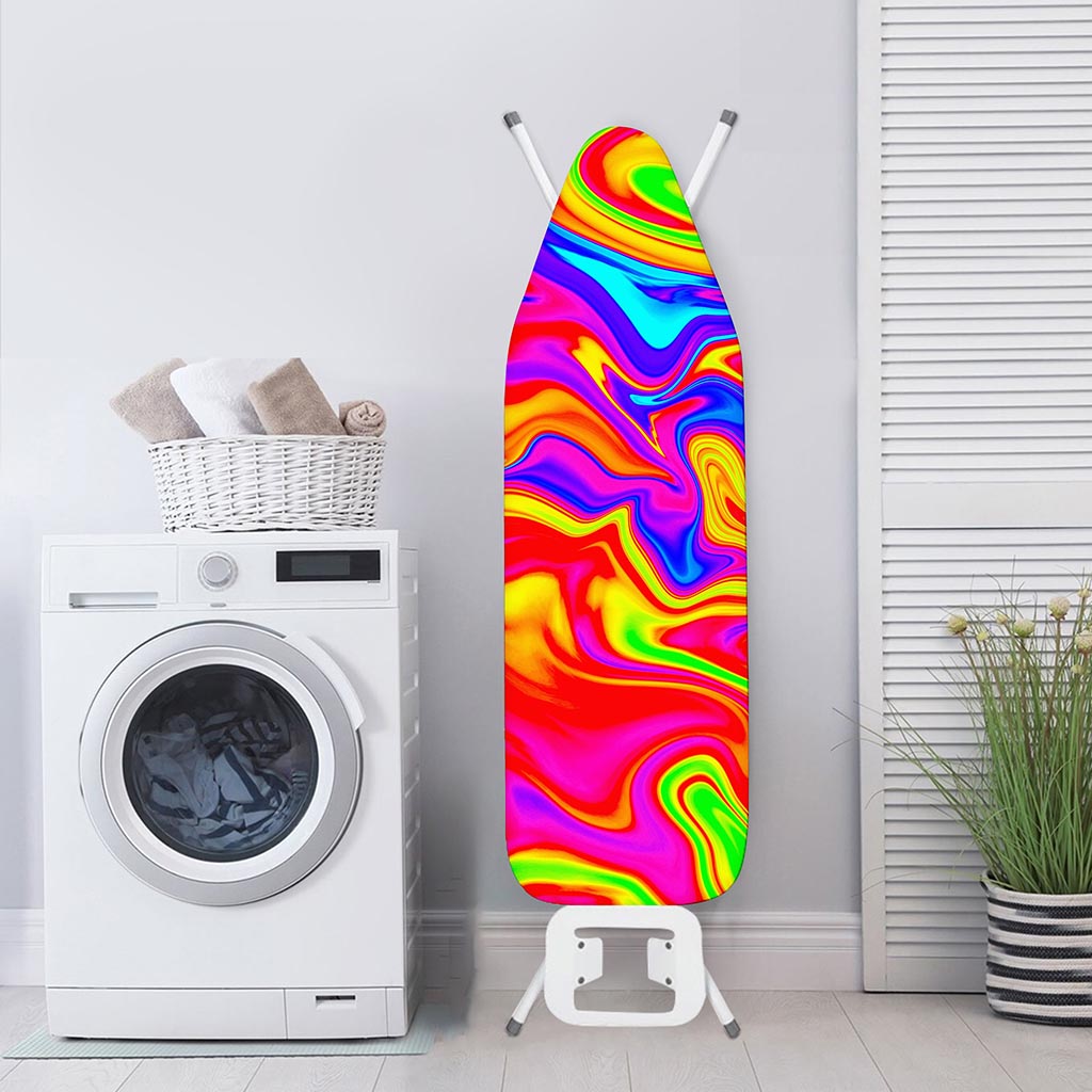 Abstract Colorful Liquid Trippy Print Ironing Board Cover