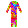 Abstract Colorful Liquid Trippy Print Jumpsuit
