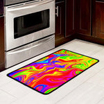 Abstract Colorful Liquid Trippy Print Kitchen Mat