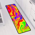 Abstract Colorful Liquid Trippy Print Long Kitchen Mat