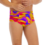 Abstract Colorful Liquid Trippy Print Men's Briefs