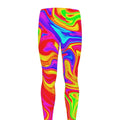Abstract Colorful Liquid Trippy Print Men's Leggings