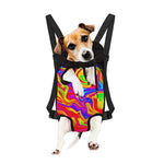 Abstract Colorful Liquid Trippy Print Pet Carrier Backpack