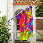 Abstract Colorful Liquid Trippy Print Polyester Flag