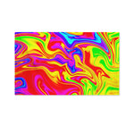 Abstract Colorful Liquid Trippy Print Polyester Flag