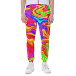 Abstract Colorful Liquid Trippy Print Scuba Joggers