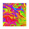 Abstract Colorful Liquid Trippy Print Silk Bandana