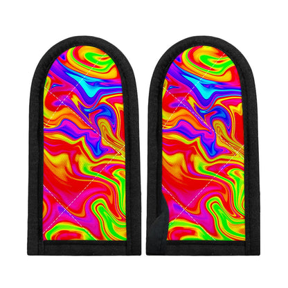 Abstract Colorful Liquid Trippy Print Skillet Handle Cover