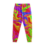 Abstract Colorful Liquid Trippy Print Sweatpants