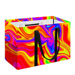 Abstract Colorful Liquid Trippy Print Utility Tote Bag