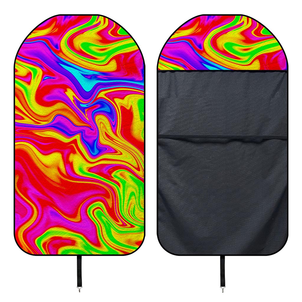 Abstract Colorful Liquid Trippy Print Waterproof Car Seat Cover