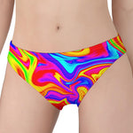 Abstract Colorful Liquid Trippy Print Women's Panties